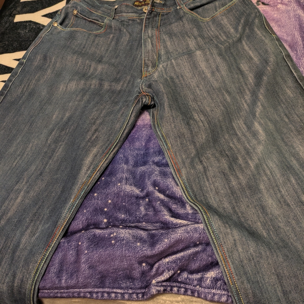 Men's Straight Fit Blue Jeans